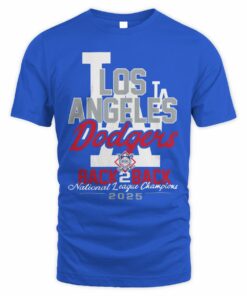 Los Angeles Dodgers 2025 World Series Back 2 Back T Shirt