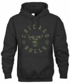 NBA Shop Chicago Bulls Liberty  Black Official Hoodie