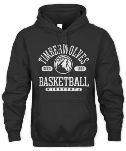 NBA Shop Minnesota Timberwolves Calling Plays Graphic Black Official Hoodie