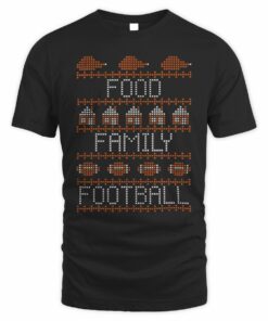 Food Family Football Cross Stitch Holiday T-Shirt