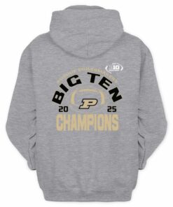 Big Ten Football Champions 2025 Purdue Boilermakers Official Fan Hoodie