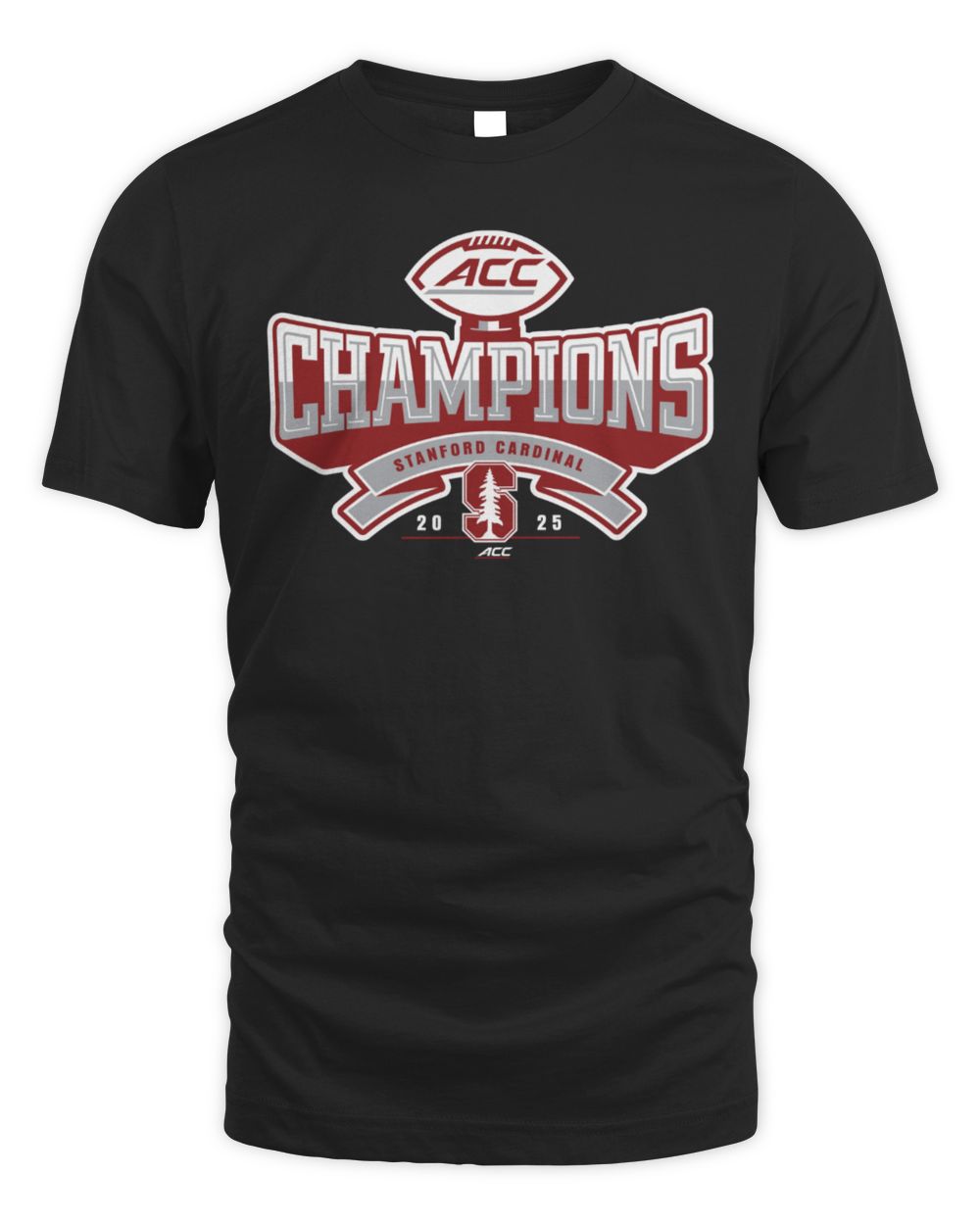 Stanford Cardinal 2025 ACC College Football Champion Team T-Shirt