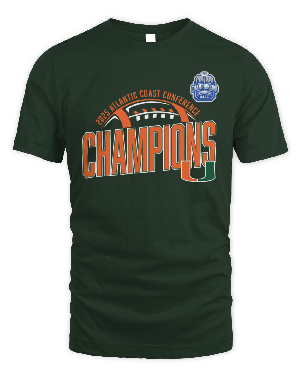 Miami Hurricanes 2025 ACC Football Conference Champions T-Shirt