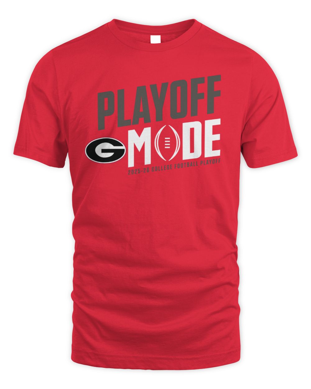 Men's Red Georgia Bulldogs 2025-26 College Football Playoff Pass Protection T-Shirt