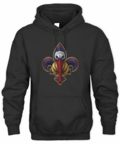NBA Shop New Orleans Pelicans Fanatics Midnight Mascot 2 Black Official Hoodie