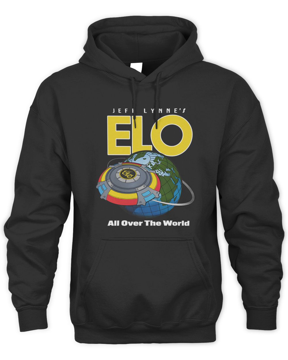 Shop Jeff Lynne's ELO Merch All Over The World Hoodie