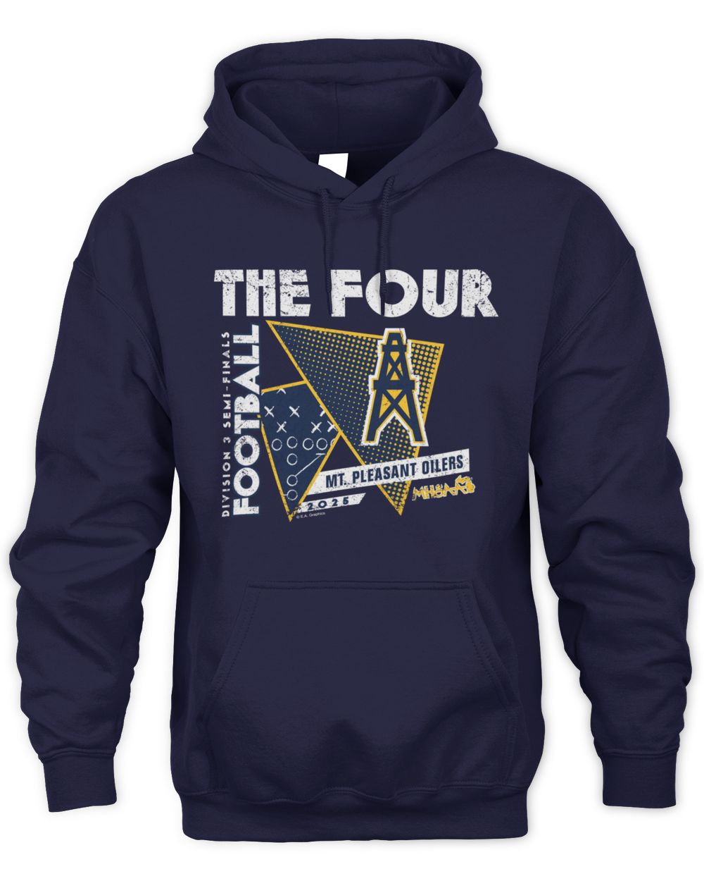 2025 MHSAA The Four Division 3 Mt Pleasant Oilers Hoodie