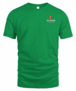 Illinois Fighting Illini Merry Christmas Tree Very Merry Illinois Christmas Logo T-Shirt