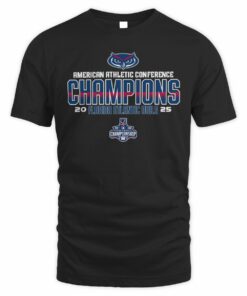 Florida Atlantic Owls 2025 AAC Football Champions Official Locker Room T-Shirt