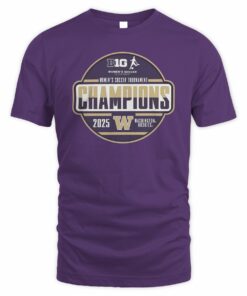 Washington Huskies Big Ten Champions 2025 Women’s Soccer Tournament T-Shirt