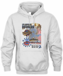 Dodgers Back 2 Back 2025 World Series Champions Vintage Hoodie