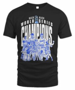 Los Angeles Dodgers Back To Back World Series Champs Player T-Shirt