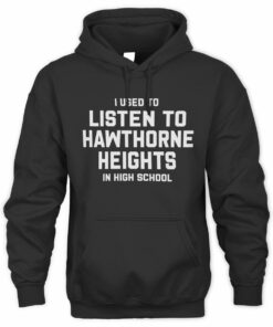 Hawthorne Heights Merch Hawthorne Heights High School Black Hoodie