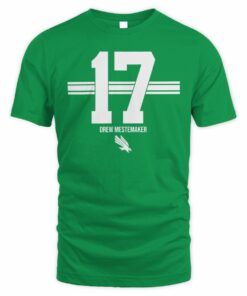 Drew Mestemaker 17 North Texas Mean Green College Football Tee