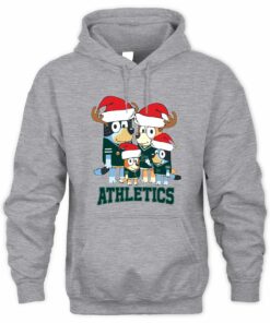 Athletics Family Christmas Santa Hat Cute Baseball Hoodie