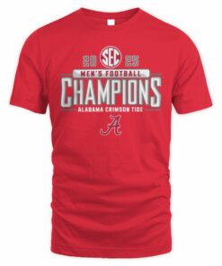 Alabama Crimson Tide 2025 SEC Football Champions Official T-Shirt