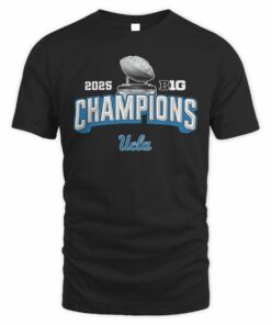 UCLA Bruins 2025 Big Ten Football Champions Game Trophy T-Shirt