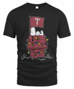 Troy Trojans Snoopy House Holiday Lights T-Shirt