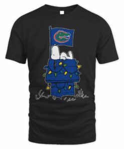 Florida Gators Snoopy House Holiday Lights T-Shirt