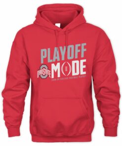 Men's Scarlet Ohio State Buckeyes 2025-26 College Football Playoff Pass Protection Sweatshirt Hoodie