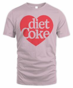 Diet Coke Shop Diet Coke Unisex Heart Tee Shirt