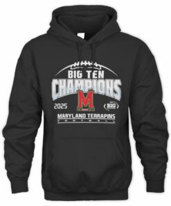Maryland Terrapins Big Ten Champions 2025 Football Official Hoodie
