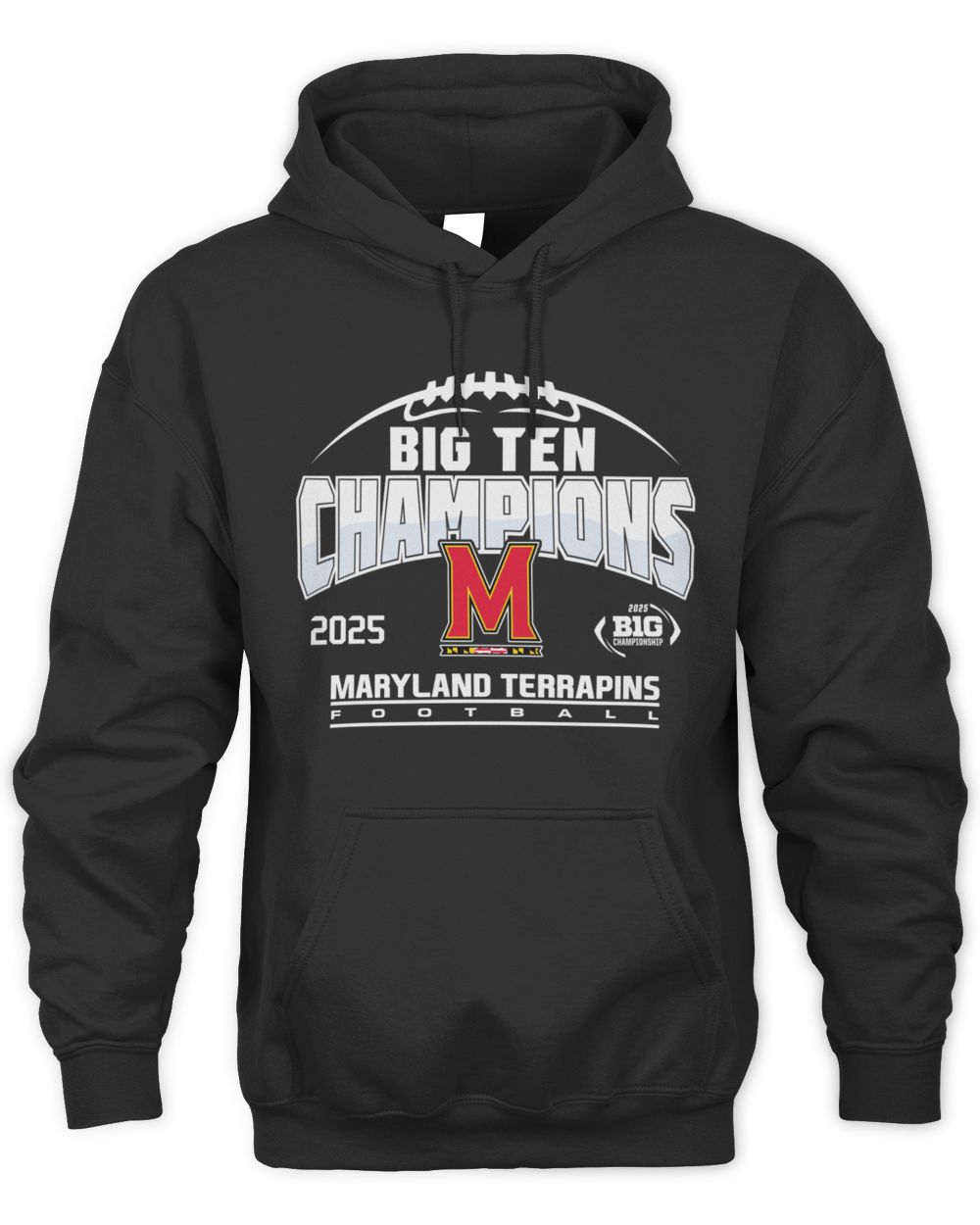 Maryland Terrapins Big Ten Champions 2025 Football Official Hoodie