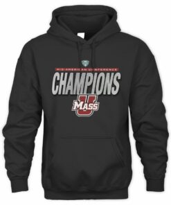 Massachusetts Minutemen 2025 MAC Conference Champions Football Graphic Hoodie