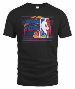 NBA On NBC Bold Retro Basketball Vintage Logo T-Shirt
