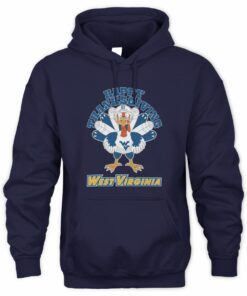 West Virginia Mountaineers Turkey Helmet Happy Thanksgiving Hoodie