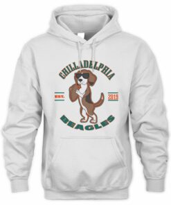 Chilladelphia Beagles Cool Dog Sunglasses Fan Hoodie