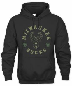 NBA Shop Milwaukee Bucks Liberty Black Official Hoodie