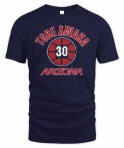 Tobe Awaka Arizona Wildcats Name Number 30 Ball T-Shirt