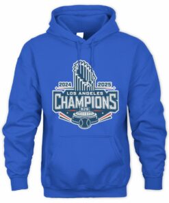LA Champions 2024 2025 Back To Back World Series Baseball Hoodie