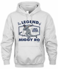 Miguel Rojas The Legend Dodgers 2025 World Champs Tee Hoodie