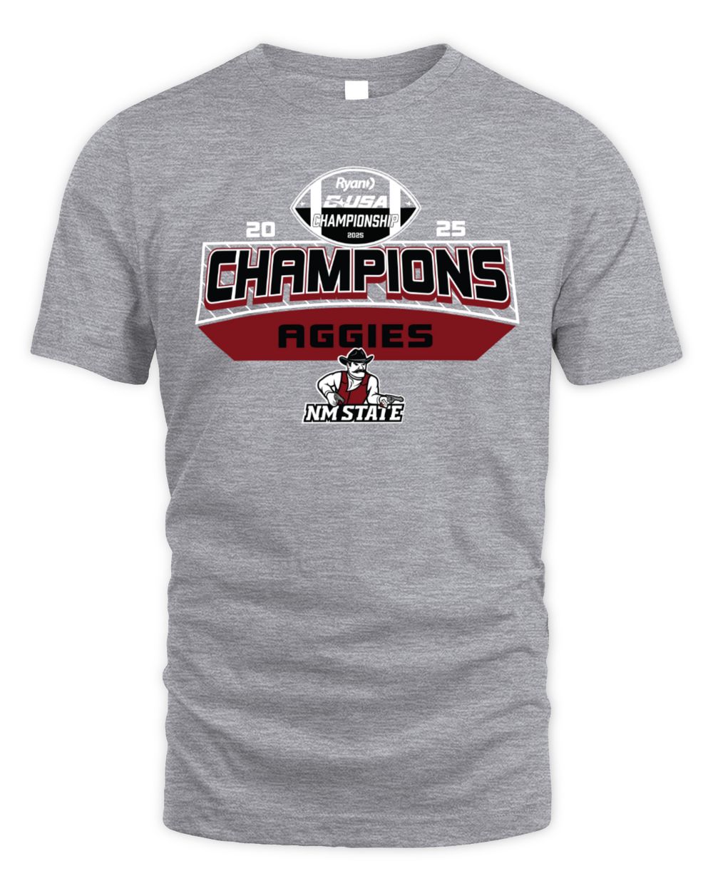 New Mexico State Aggies Conference USA Football Champs 2025 Tee Shirt