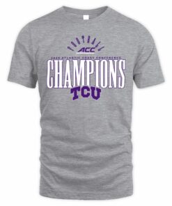 2025 Atlantic Coast Conference Football Champions TCU Horned Frogs Tee