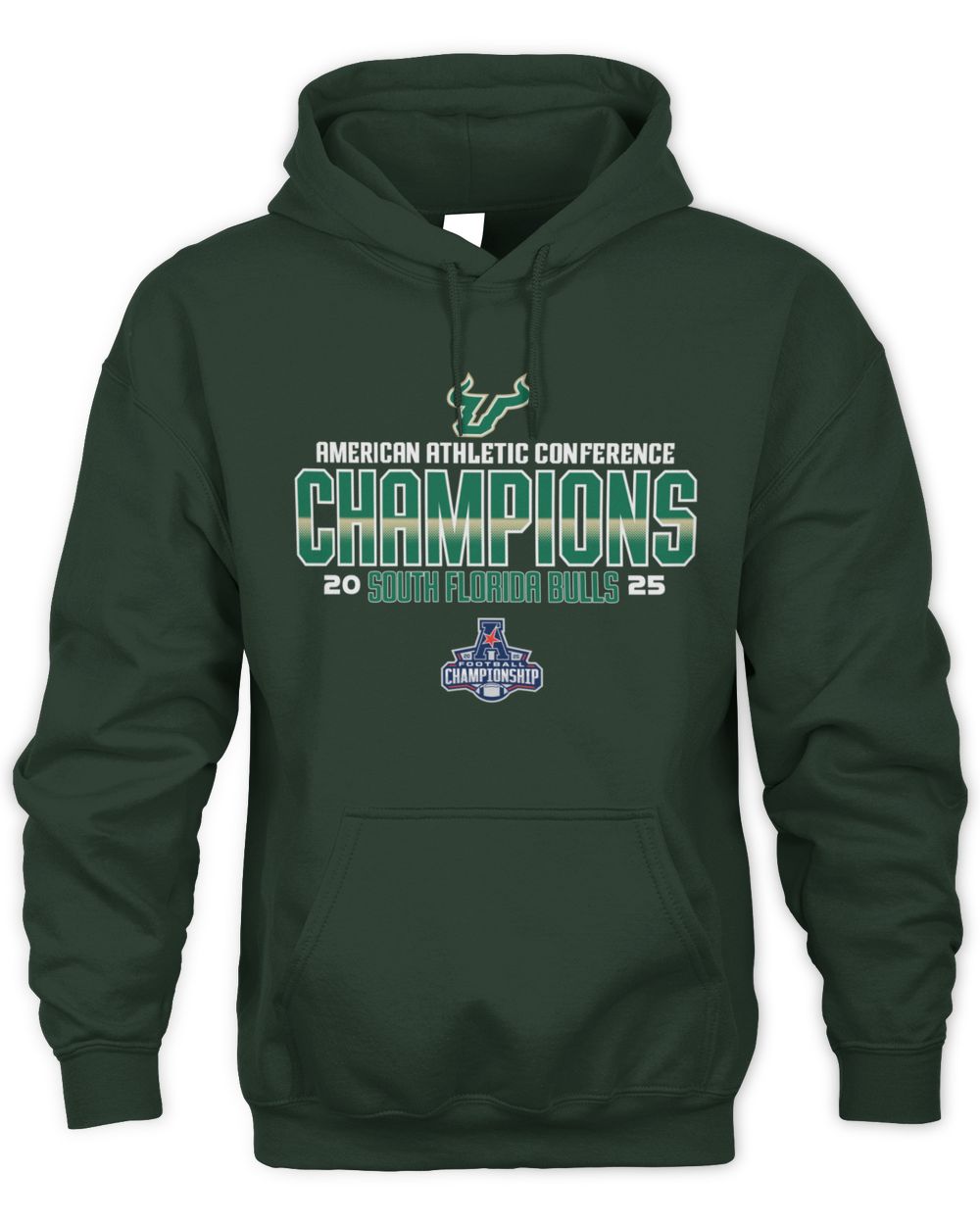 South Florida Bulls College Football American Athletic Champions 2025 Hoodie