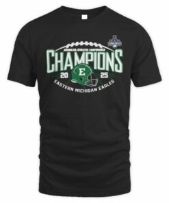 Eastern Michigan Eagles 2025 American Athletic Football Championship Locker Room Shirt