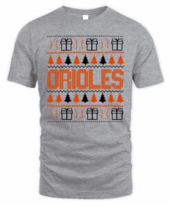 Baltimore Orioles Baseball Christmas Ugly Sweater T-Shirt