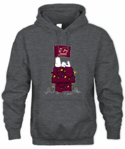 Central Michigan Chippewas Snoopy House Christmas Lights Hoodie