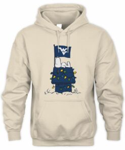 West Virginia Mountaineers Snoopy House Christmas Lights Hoodie