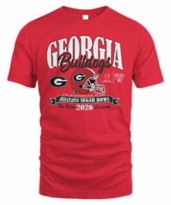 Georgia Bulldogs Blue 84 Unisex College Football Playoff 2026 Sugar Bowl T-Shirt
