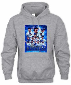 LA Dodgers Champs Thunder 2024 2025 Back To Back Trophy Hoodie
