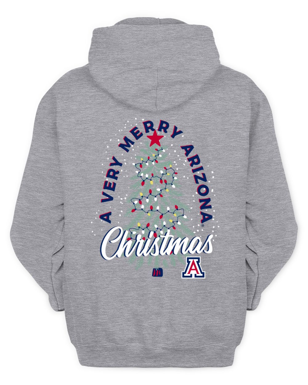 Merry Christmas Arizona Wildcats Very Merry Holiday Tree Logo Hoodie