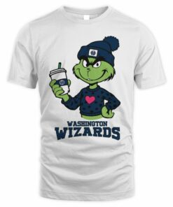 Washington Wizards Grinch Heart Christmas Basketball T-Shirt
