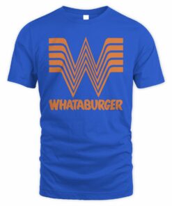 Whataburger Shop Royal Blue Lockup T Shirt