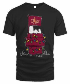 UL Monroe Warhawks Snoopy House Holiday Lights T-Shirt