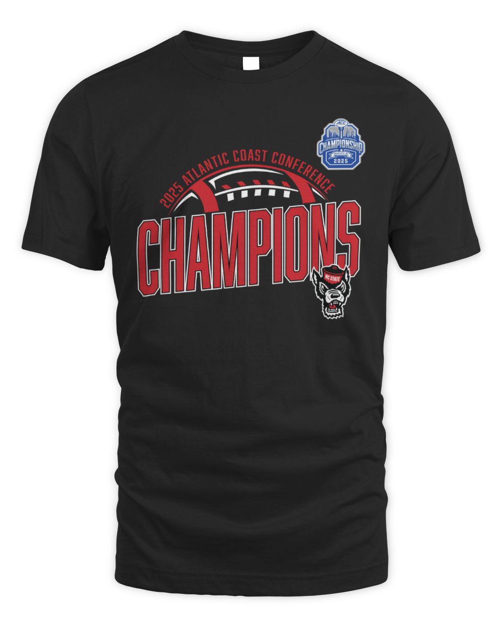 NC State Wolfpack 2025 ACC Football Conference Champions T-Shirt