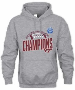 Official Virginia Tech Hokies 2025 ACC Champions Logo Football Hoodie